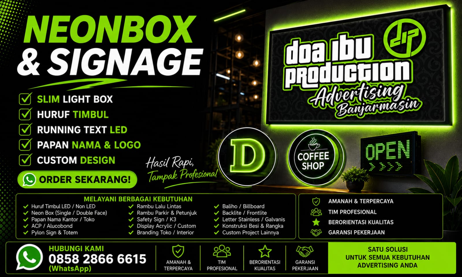 Neonbox & Signage Doa Ibu Production